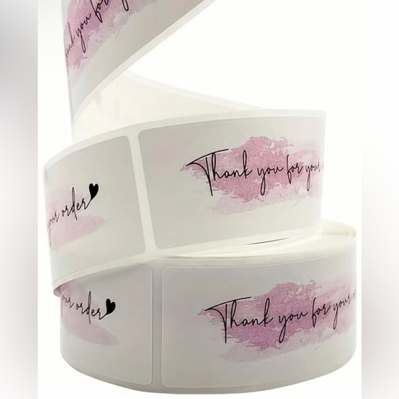 Other - Thank You for Your Order 1” X 3” 125 Count Sticker Roll NIP